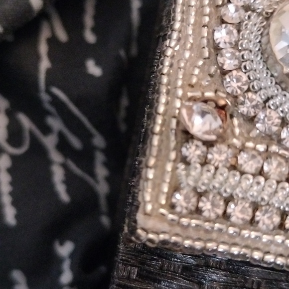 Pre-loved David Jeffery beaded and jeweled Shoulder/Clutch bag - Picture 7 of 7
